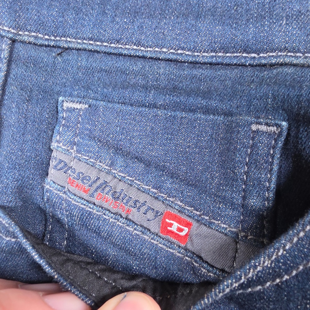 Diesel Skinzee Women 29/30 Dark Blue Super Slim Skinny Regular Waist Stretch